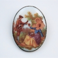 Vintage broche ovaal