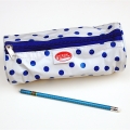Etui blauwe stip